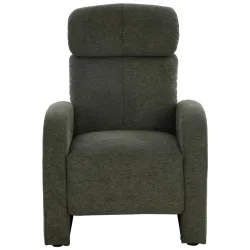 Relaxsessel Korfu Grün Holz, Metall, Textil Grün 