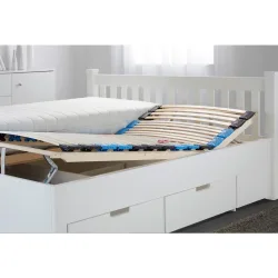 Lattenrost Verstellbar Ca. 90x200cm 90/200 cm Kopfteil, Fussteil, Mittelzone verstellbar, Birke 