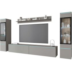 Wohnwand Vera Ii Grau 240/130/33 cm 