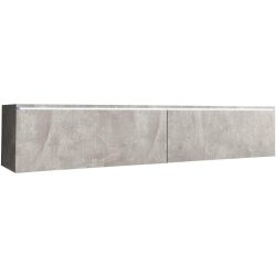 Lowboard D140 Beton Optik Grau 