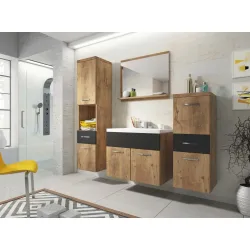 Badezimmer Alba Kastanie/graphit 