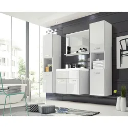 Badezimmer Montreal Xl Weiss Matt/weiss 