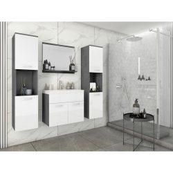 Badezimmer Montreal Xl Anthrazit/weiss 