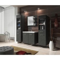 Badezimmer Madrit Anthrazit Matt 