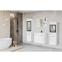 Badezimmer Madrit I Weiss/weiss Hg 120,4/131,5/34,5 cm 