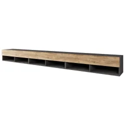 Lowboard Lowboard A300 Anthrazit, Kastanienfarben 