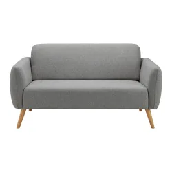 Sofa Pia Dunkelgrau Webstoff, 146x76x75 Cm Webstoff Dunkelgrau 