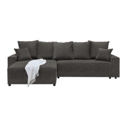 Ecksofa Alatri Anthrazit Webstoff Anthrazit 