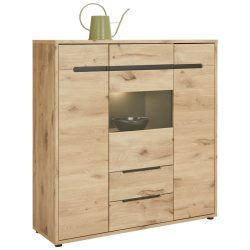 Highboard Bellano In Viking Oak Nature  125/128/38 cm 