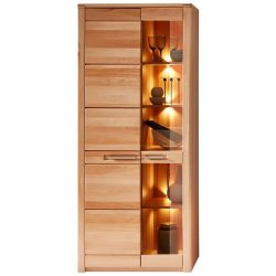 Vitrine Arvid Kernbuche 85/203/40 cm , 
