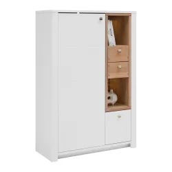 Highboard Whitehouse 10q8wr06 Weiss/eichefarben  92/138/41 cm 2 Schublade(n) 