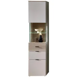 Vitrine Memphis Eichefarben/kaschmir 45/200/36 cm , 