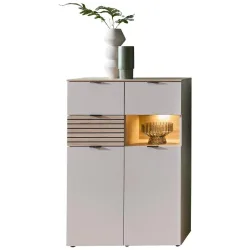 Highboard Memphis Eichefarben/kaschmir  84/125/45 cm 3 Schublade(n) 