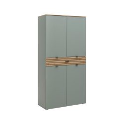 Mehrzweckschrank Bahia M Grün/eiche Artisan 91/184/41 cm 