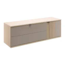 Hängeelement Pisa Taupe/eichefarben , 133/43/38 cm , 