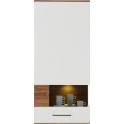 Hängeelement In Weiss Hochglanz , 60/133/37 cm , 