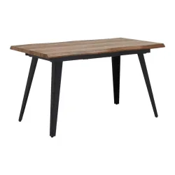 Ausziehtisch Jan Jan Metall, Holzwerkstoff 140-180/80/76 cm 
