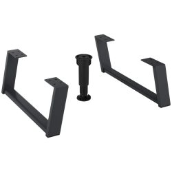 Fussset Max Box Aus Aluminium, 2er Set