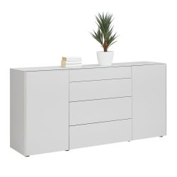 Mäusbacher Kommode »Imola TOPSELLER!«, Kommode mit Glasfront und Glasoberplatte