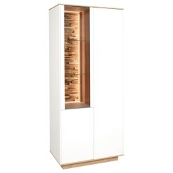 Vitrine Halvar Weiss/eiche Artisan 81/186/42 cm , 
