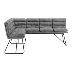 Sitzbank Kona Kona Holz, Metall, Textil Grau 