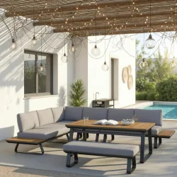 Dining-loungeset Emma 6-teilig 
