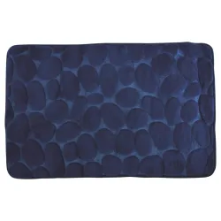 badmatte schaum pebbles dunkelblau 50 x 80 cm