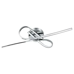 Eglo Deckenlampe Selvina Weiss/Grau Aluminium/Kunststoff 42 cm 15 cm - Farbe: chrom/weiss - LED - Lichtfarbe: Warmweiss - Deckenlampe- LED