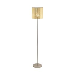 Eglo Stehlampe Viserbella Beige Stahl 28 cm 158.5 cm - Farbe: champagner - Stehlampe