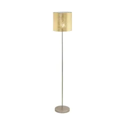 Eglo Stehlampe Viserbella Beige Stahl 28 cm 158.5 cm - Farbe: champagner - Stehlampe