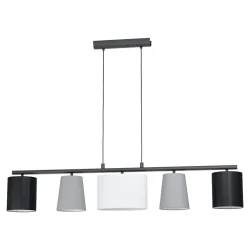 Eglo Pendellampe Almeida 1 Schwarz Stahl 25.5 cm 110 cm - Pendellampe