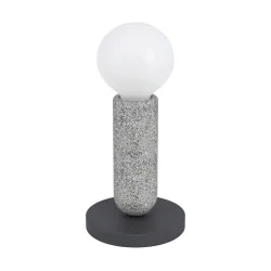 Eglo Tischlampe Giaconecchia Grau Stahl 0 cm 0 cm - Farbe: Anthrazitgrau - Tischlampe