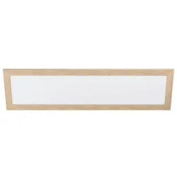 Eglo Deckenlampe Piglionasso Braun/Weiss Stahl/Kunststoff 34.5 cm 124.5 cm - Farbe: weiss/braun - LED - Lichtfarbe: Helles Neutralweiss - Material:
