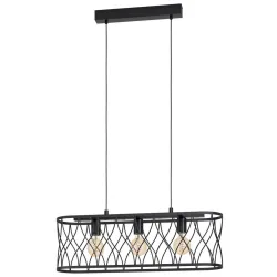 Eglo Pendellampe Giltspur Schwarz Stahl 18 cm 110 cm - Pendellampe