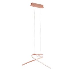 Eglo Pendellampe Palozza Roségold Aluminium 31.5 cm 110 cm - LED - Lichtfarbe: Warmweiss - Pendellampe- LED Energiesparlampe