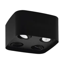 Eglo Deckenlampe Caminales-Z Schwarz Stahl 24 cm 12 cm - LED - Deckenlampe- LED Energiesparlampe