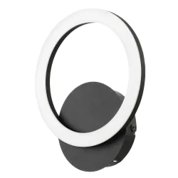 Eglo Wandlampe Parrapos-Z Schwarz Stahl 0 cm 24 cm - LED - Lichtfarbe: Warmweiss - Kaltes Tagesweiss - Wandlampe- LED Energiesparlampe