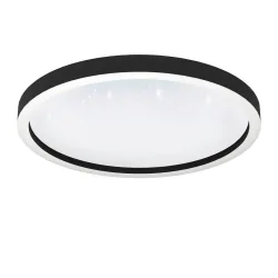 Eglo Montemorelos-Z Deckenleuchte (ZigBee) Ø570 schwarz/Kristalleffekt