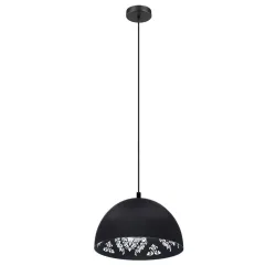 Eglo Pendellampe Congresbury Schwarz Stahl 38 cm 110 cm - Pendellampe