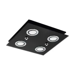 Deckenleuchte 33804 Grattino Schwarz 2,8 W  29/29/7 cm 