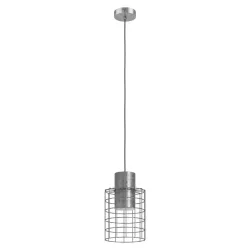 Eglo Pendellampe Milligan Stahl 20 cm 110 cm - Farbe: Verzinkt - Pendellampe