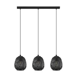 Eglo Pendellampe Dembleby Schwarz Stahl 20 cm 110 cm - Pendellampe