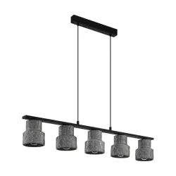 Eglo Pendellampe Hilcott Schwarz Stahl 14.5 cm 110 cm - Pendellampe