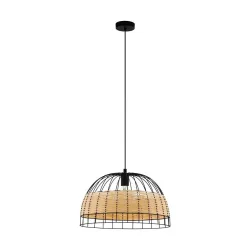 Eglo Pendellampe Anwick Schwarz Stahl 50 cm 110 cm - Pendellampe