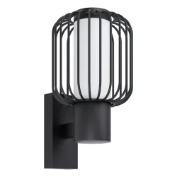 Eglo Aussen-Wandleuchte Ravello Schwarz-Weiss | 27.5 × 25.5 × 16.5 cm