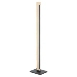 Eglo Stehlampe Camacho Braun/Schwarz/Weiss Stahl/Holz 0 cm 0 cm - LED - Lichtfarbe: Warmweiss - Material: Holz/Stahl - Stehlampe- LED Energiesparlampe