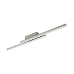 Eglo Deckenlampe Fraioli-Z Grau Aluminium 12 cm 6.5 cm - Farbe: Nickel matt - LED - Lichtfarbe: Extra warmweiss - Kaltes Tagesweiss - Deckenlampe- LED