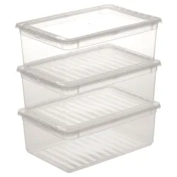 Aufbewahrungsboxen-Set Beate 3-Teilig Ca. 11 L 39/26,5/14 cm 