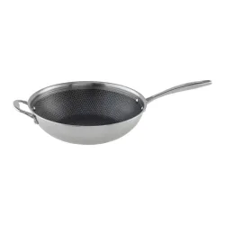 Wokpfanne Silver Line Edelstahlfarben 