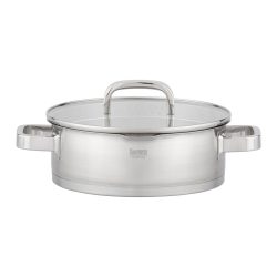 Servierpfanne Silver Line Edelstahlfarben Ø Ca. 24cm 